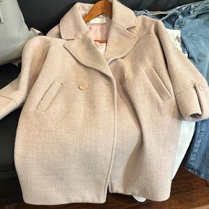 MO&CO Women's Classic Oversized Coat in beautiful lilac color